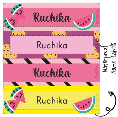Personalised Water Proof Labels - Summer Fruits