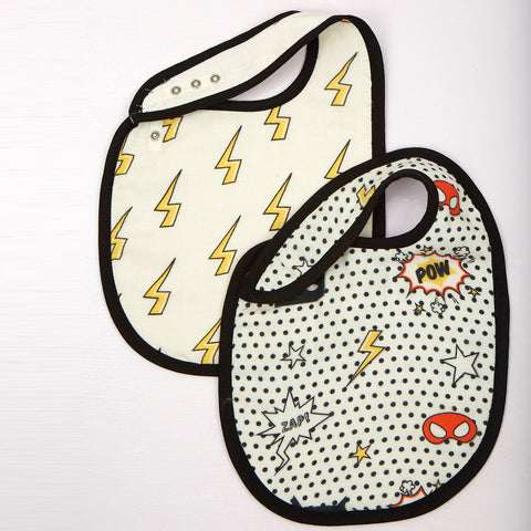 Superhero Organic Classic Bib Set