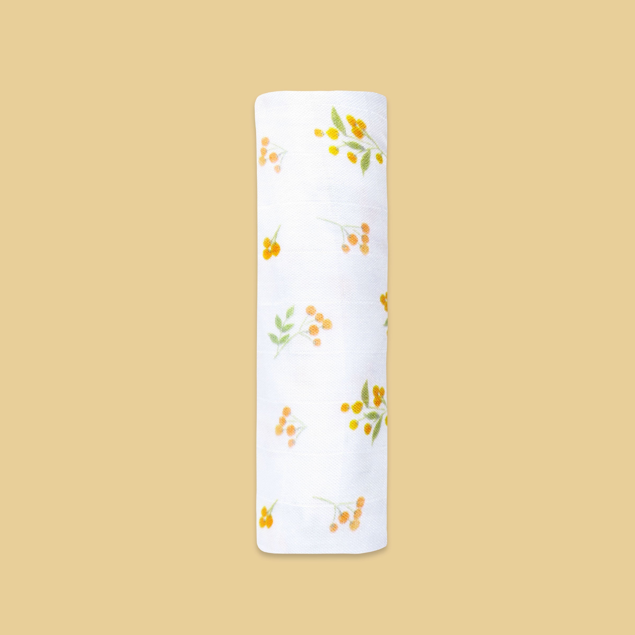 Bamboo Muslin Swaddle - Pressed Leaves