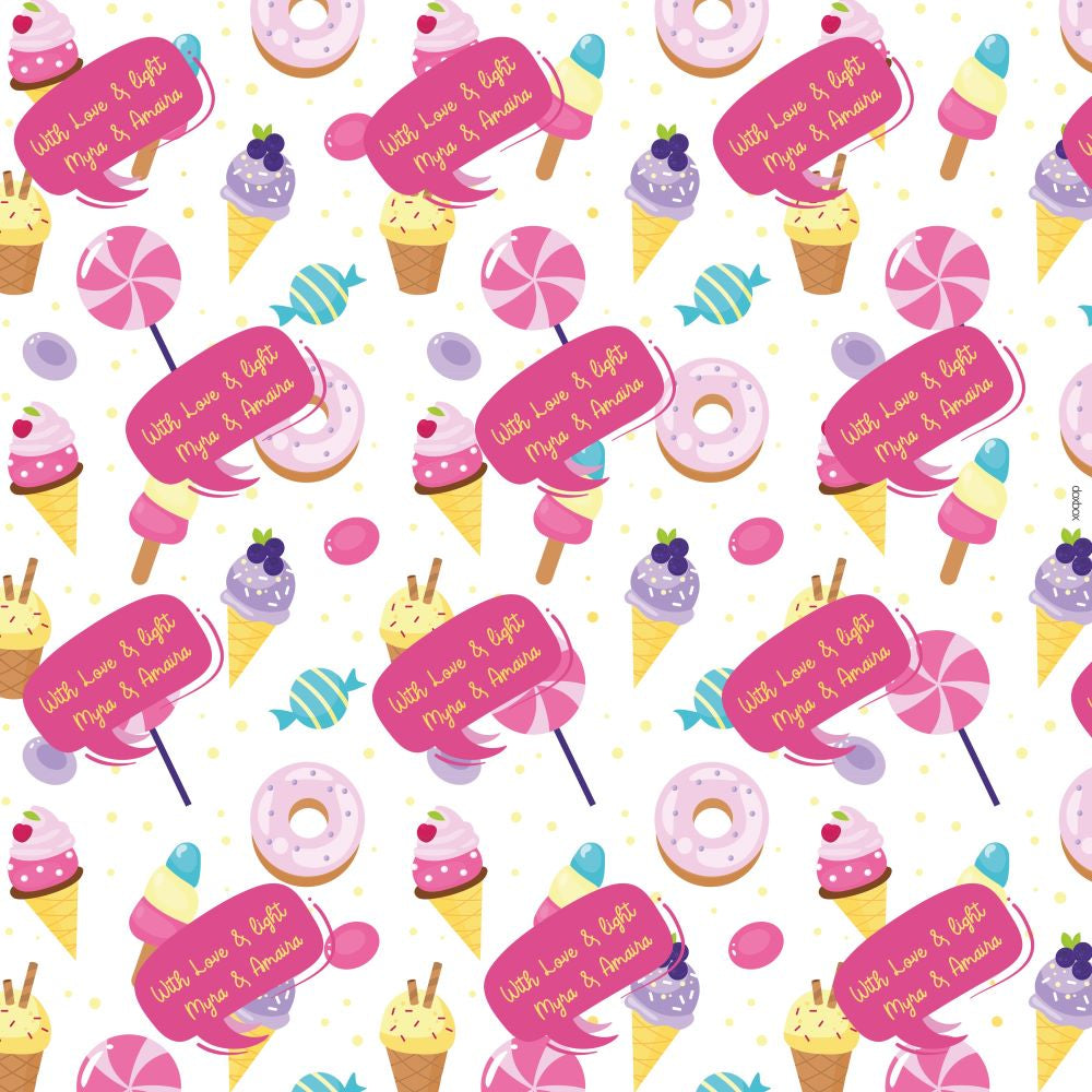 Personalised Wrapping Paper - Sweet Treats