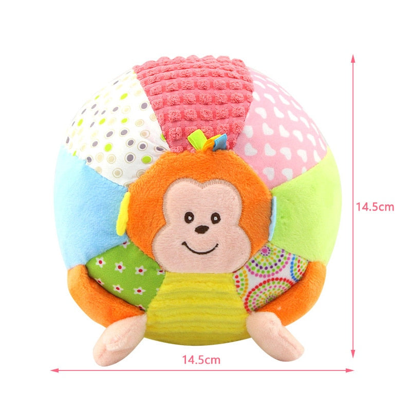 Baby Moo Monkey Multicolour Fun Musical Toy Ball