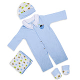 Baby Moo Ship Newborn Gift Set 4 Pcs - Blue
