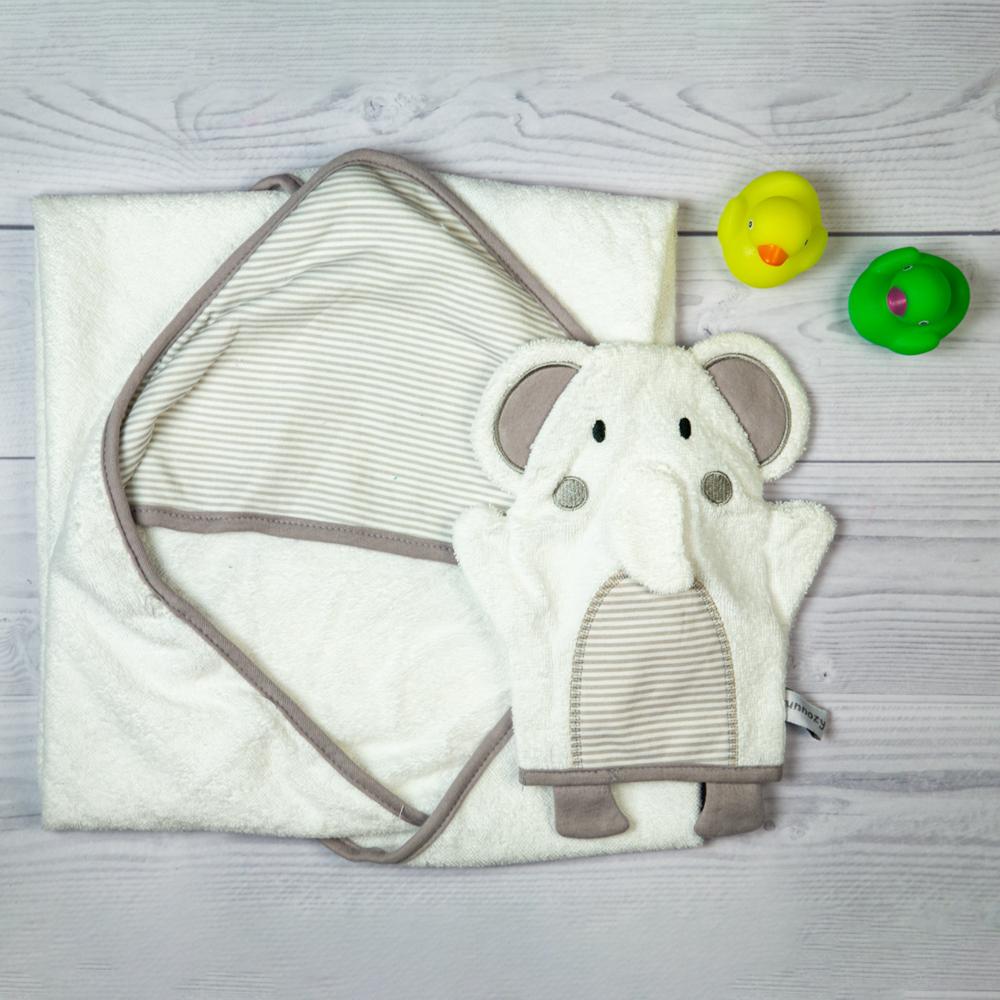 Elephant Grey Hooded Towel