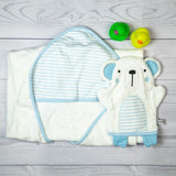 BFF Bear Blue Hooded Towel