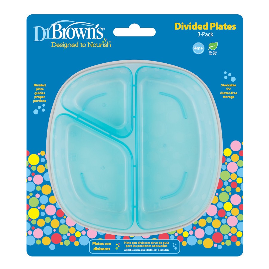 Dr. Brown's Divided Plates 3-pack
