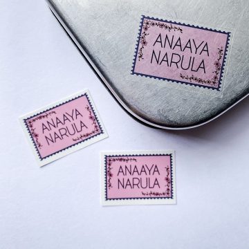 Personalised Vintage Stamp Transparent Labels