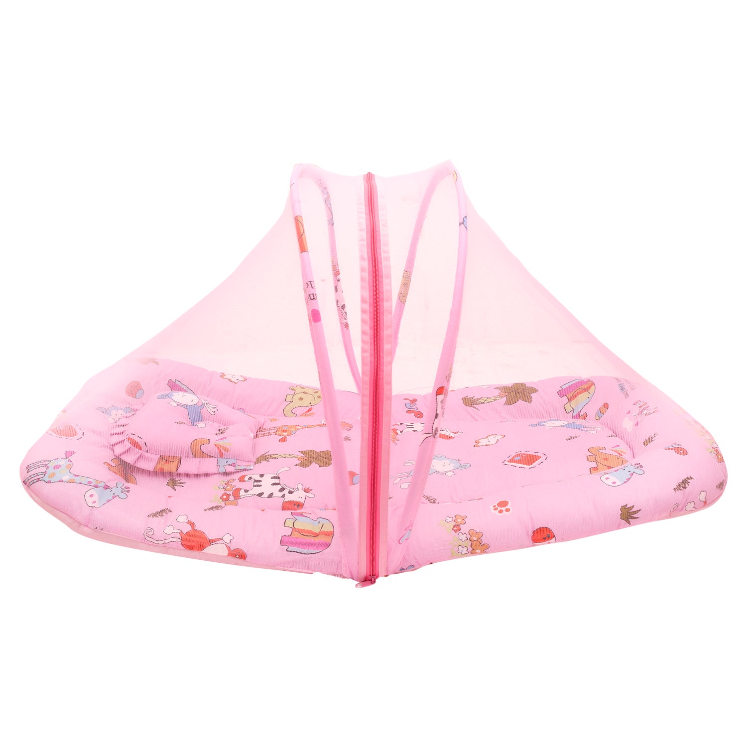 Baby Moo Tent Mattress Set With Neck Pillow Savanna Ooh Na Na Pink