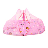 Baby Moo Tent Mattress Set With Neck Pillow Flying Animals Pink