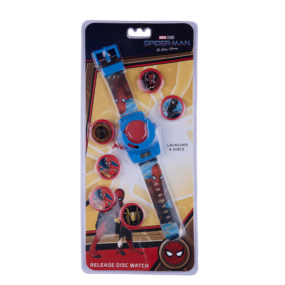 Marvel Boys Spiderman Disc Shooter Watch 4-15 Years