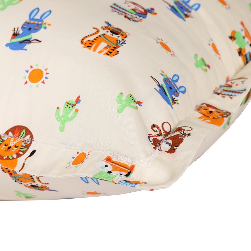 Bedsheet Set - Tribal Animals, Single/Double Bed Sizes Available