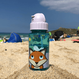 TUM TUM Flip Kids Water Bottle, 400ml, Felicity Fox