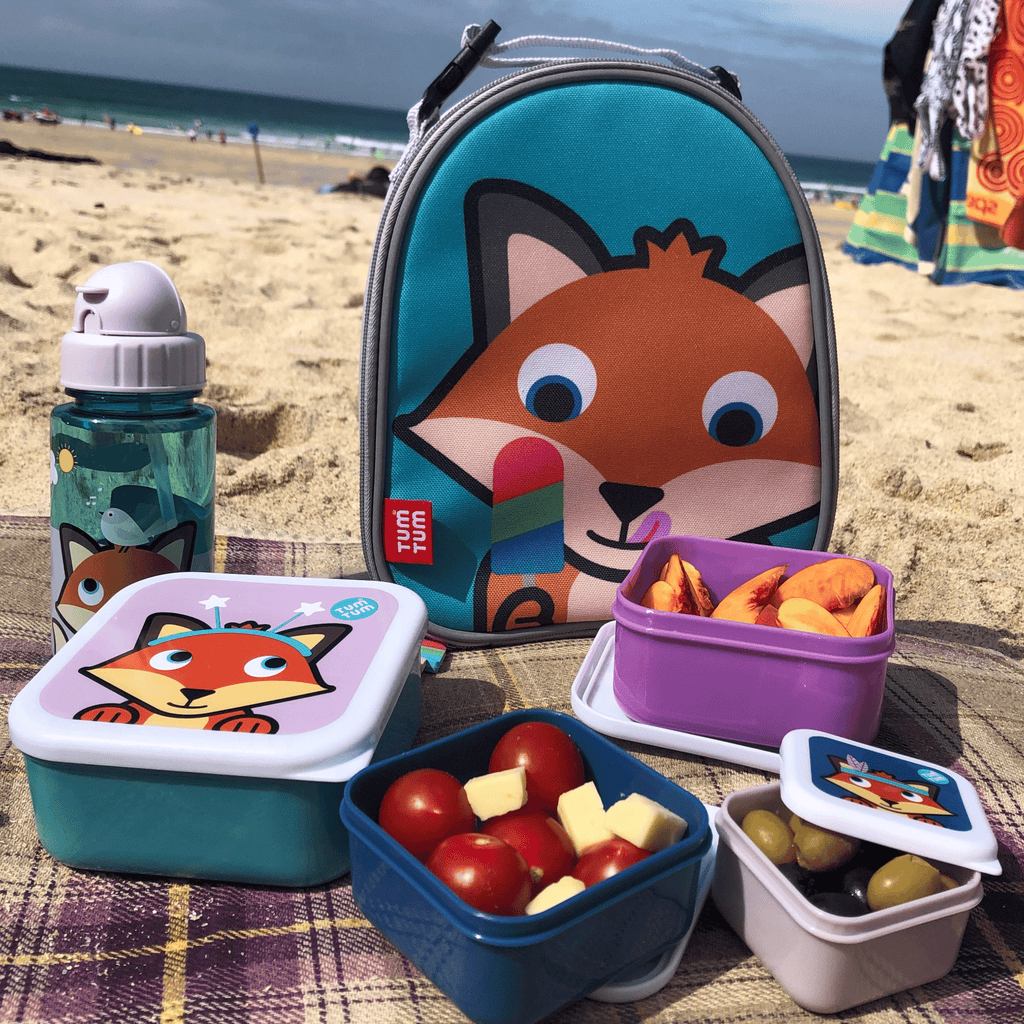 TUM TUM Nesting Children's Snack Boxes, Set of 4, Felicity Fox