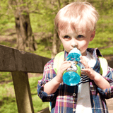 TUM TUM Flip Kids Water Bottle, 400ml, Scruff