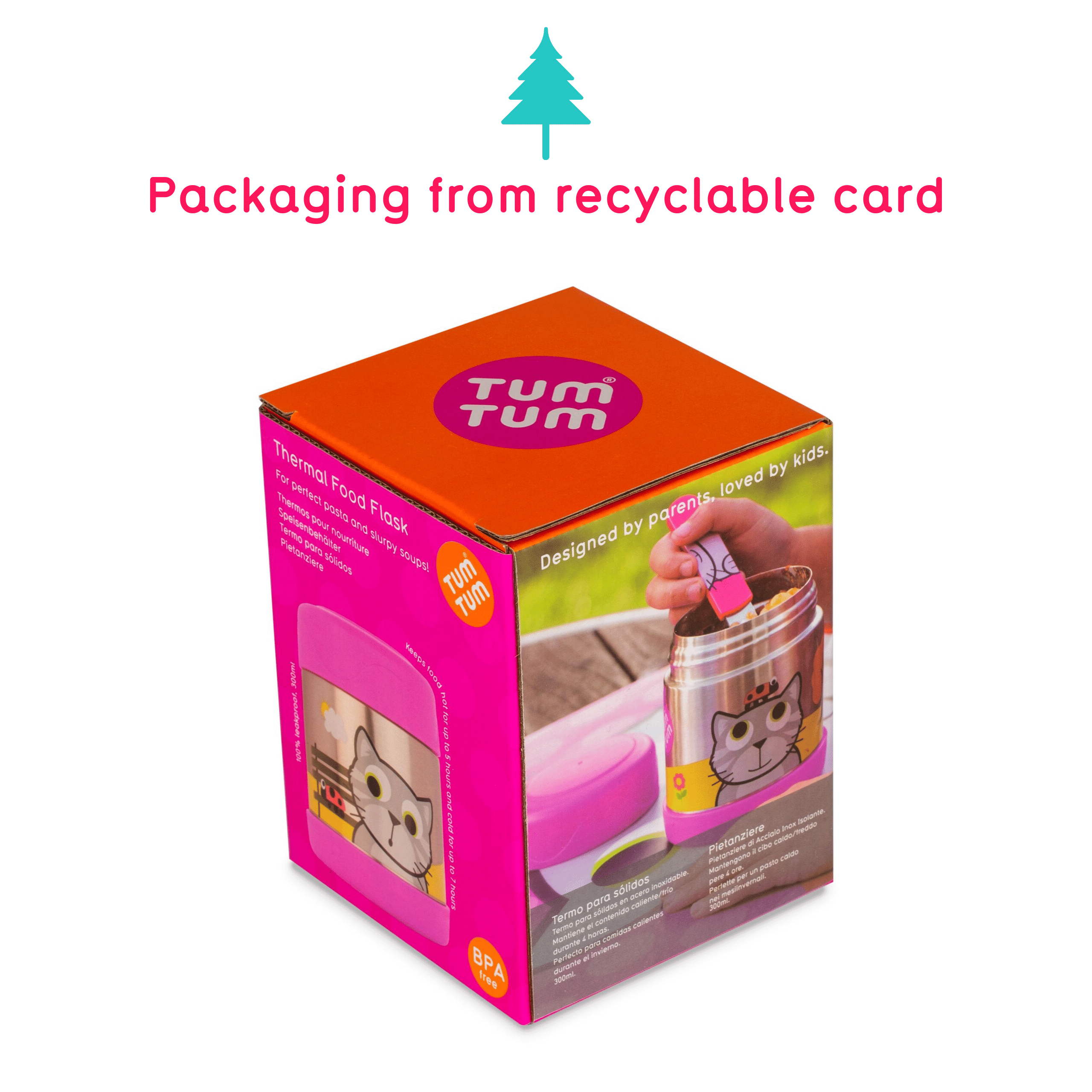 TUM TUM Thermal Food Flask - Bluebell