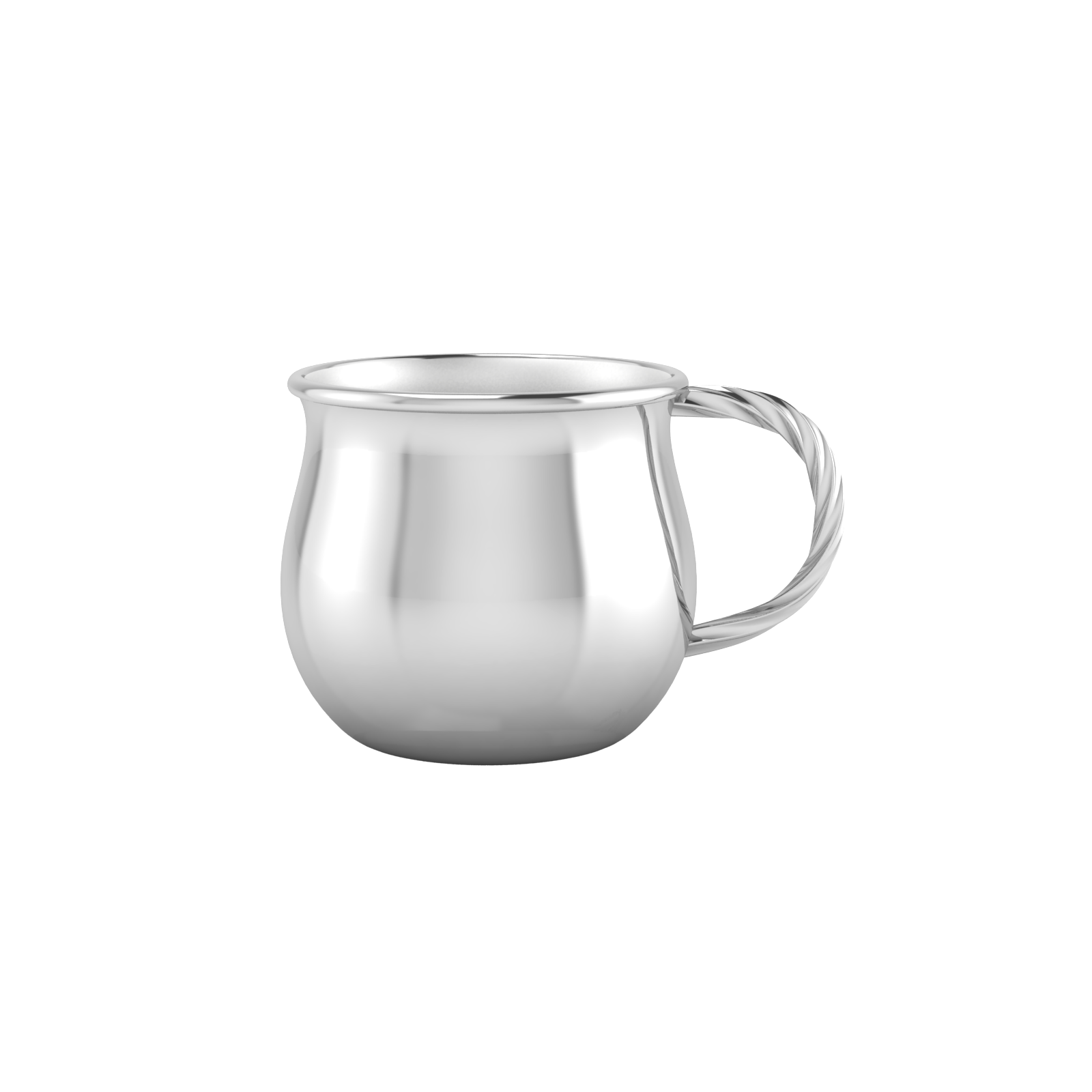 Silver Plated Twisted Handle Cup