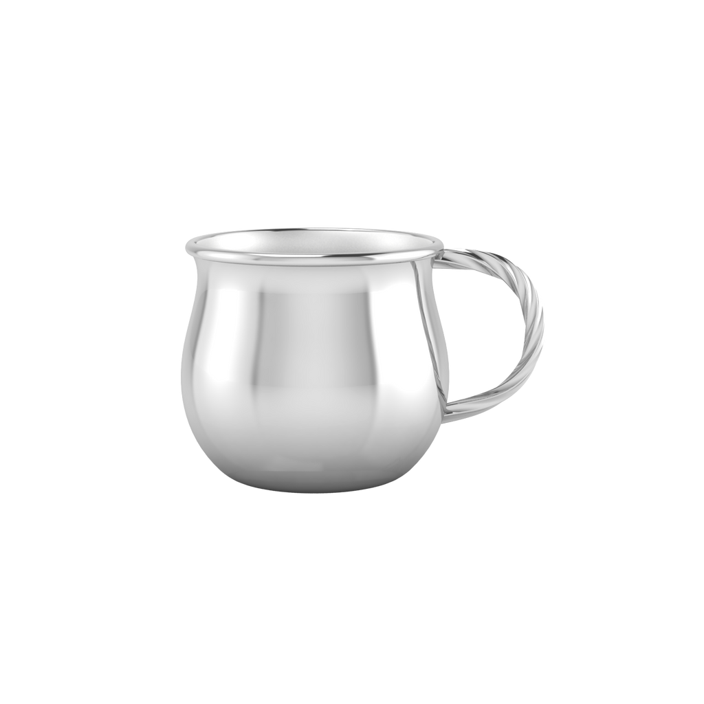 Silver Plated Twisted Handle Cup
