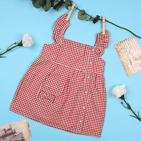 The Red Gingham Dress (3-24 Months)