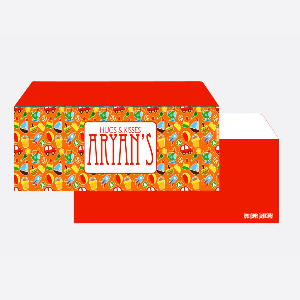 Personalised Envelopes - Toy, Set of 24