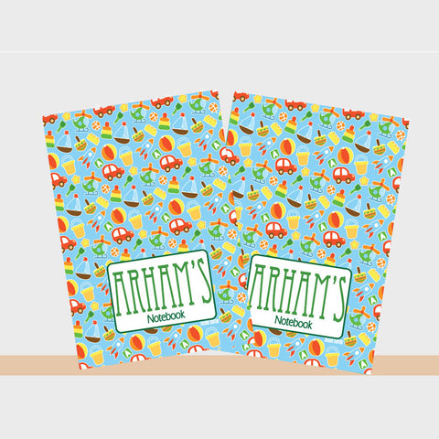 Personalised Notebooks - Toy, Set of 2