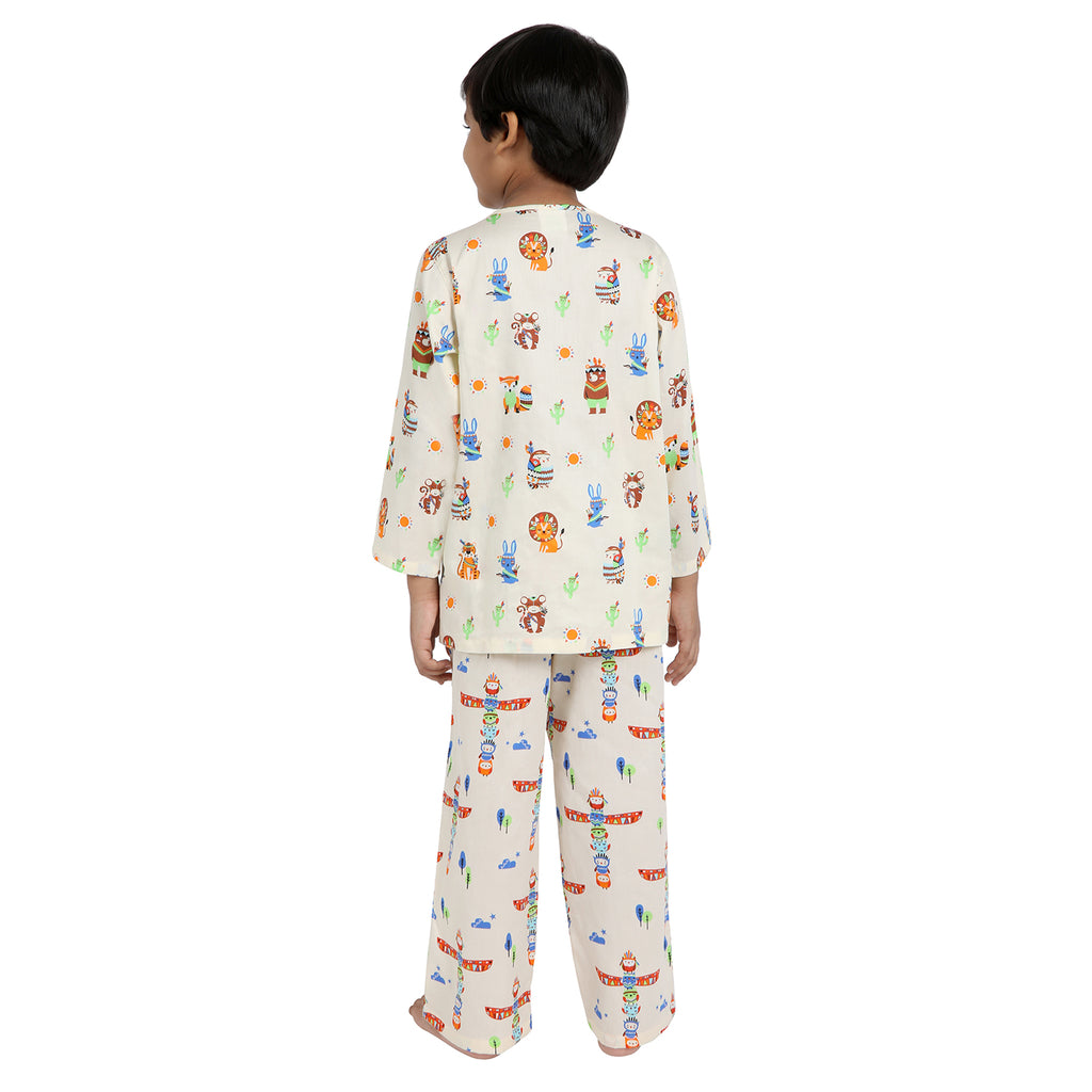 Kid's Pyjama Set - Tribal Animal