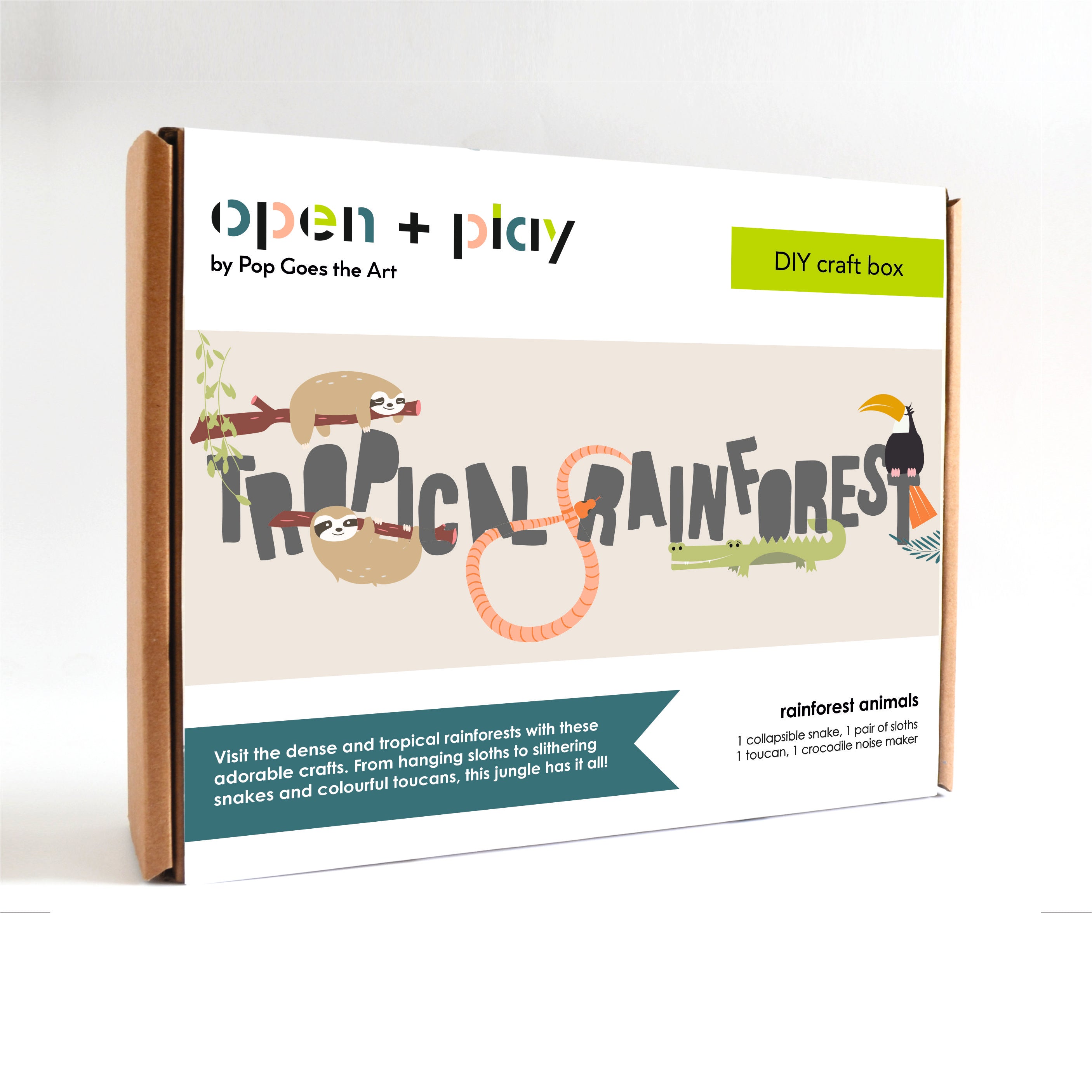 Open and Play Craft Boxes-Tropical Rainforest