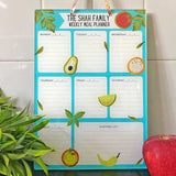 Personalised Teal Meal Planner - Acrylic