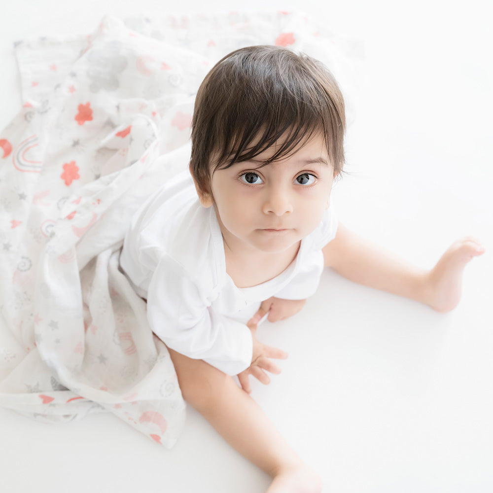 TWINKLY STARS & MAGICAL RAINBOWS - ORGANIC LUXURY SWADDLES SET