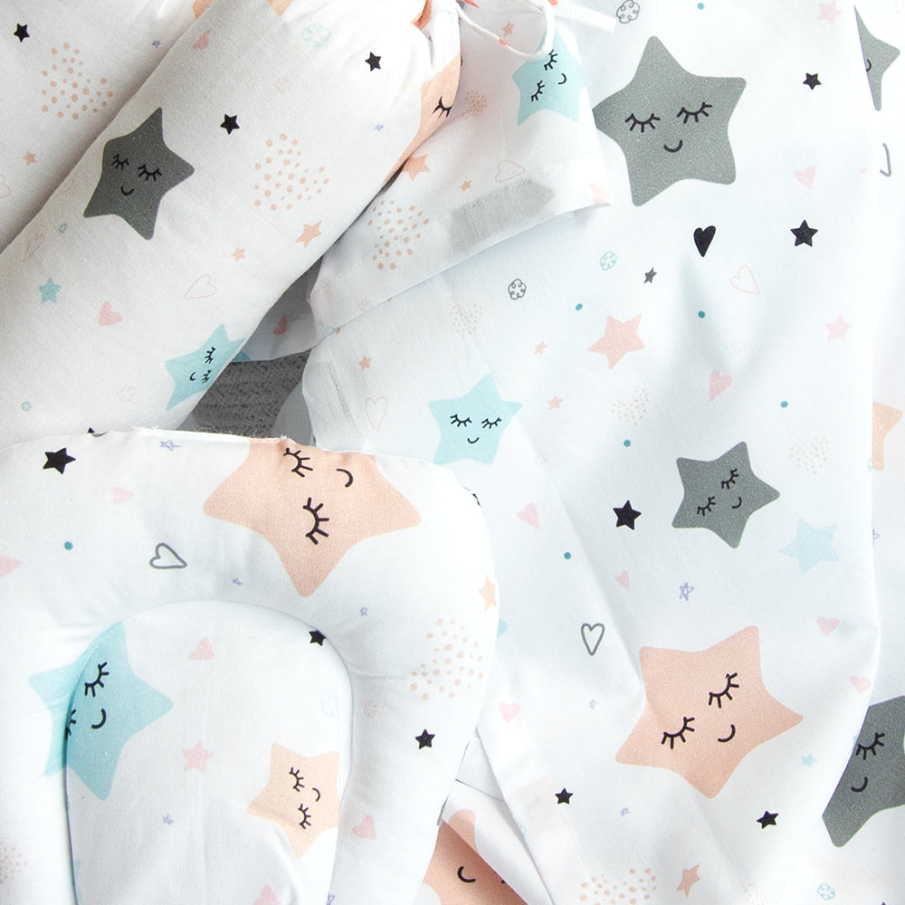 Twinkly Stars - Cot Bedsheet Set