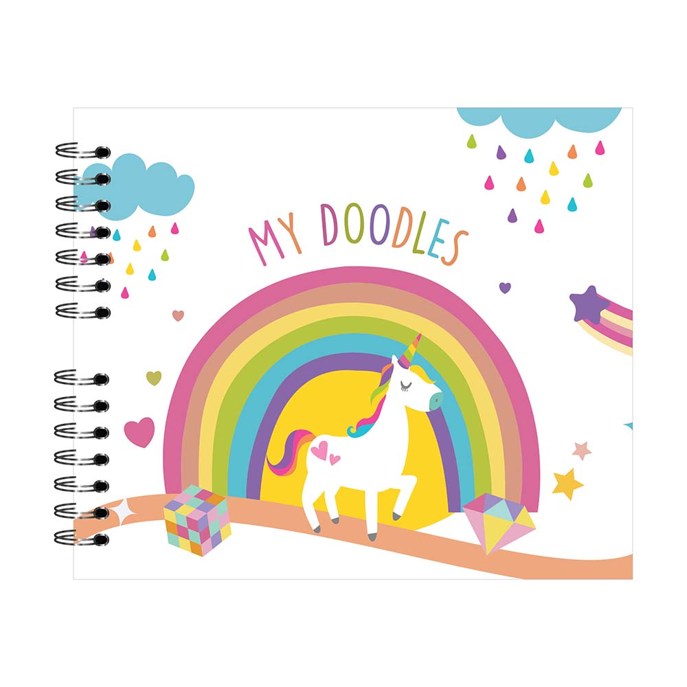 Unicorn & Rainbow - Sketchbook-A4