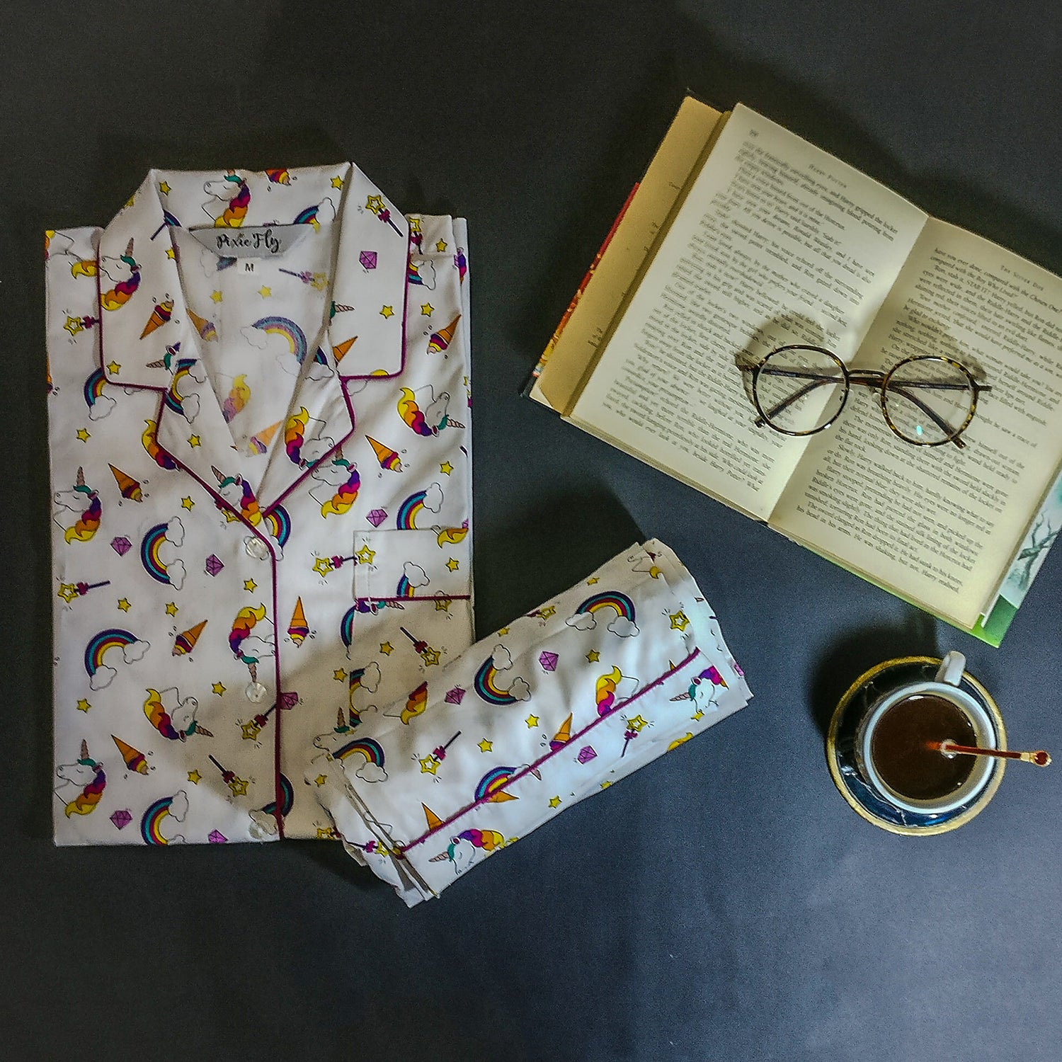Kid's Pyjama Set - Rainbow Unicorns
