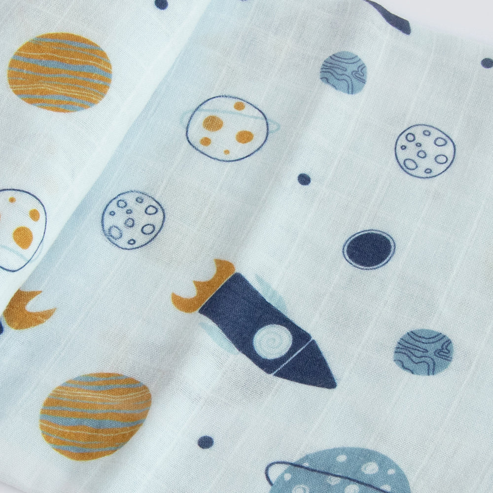 Child Of The Universe - Reversible Muslin Blanket