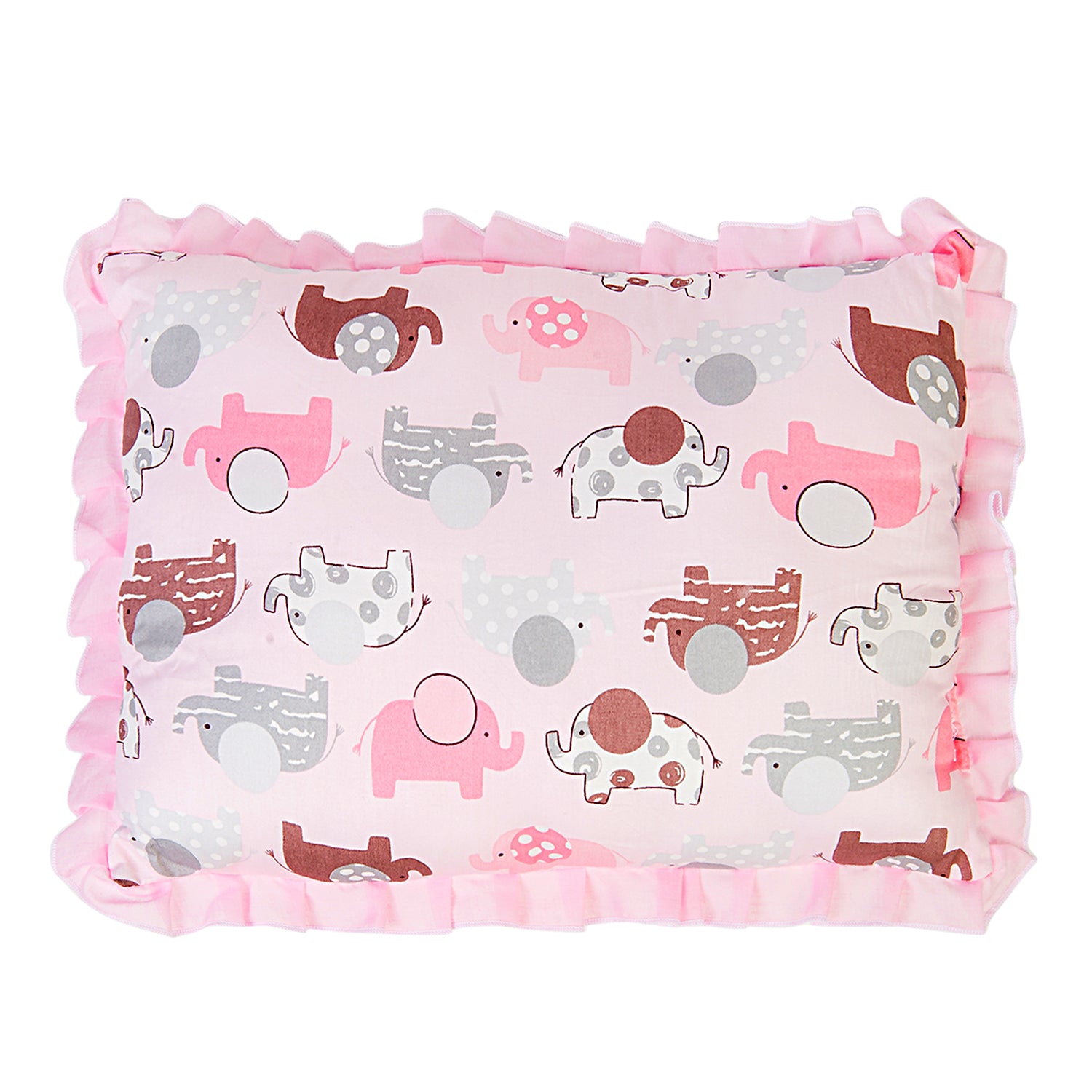 Baby Moo Elephant Pink Rectangular Small Pillow