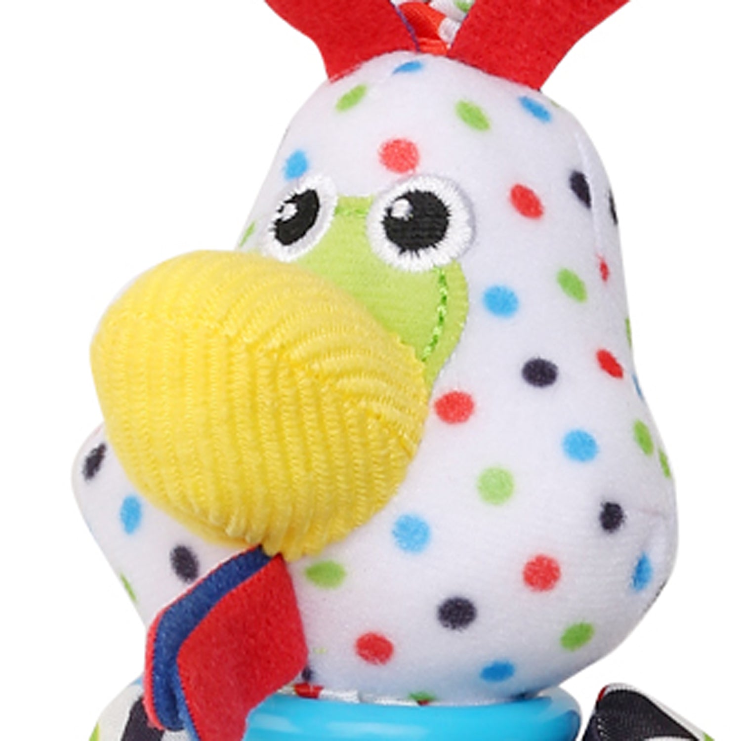 Baby Moo Chicken White Hanging Toy With Vibrations With Teether