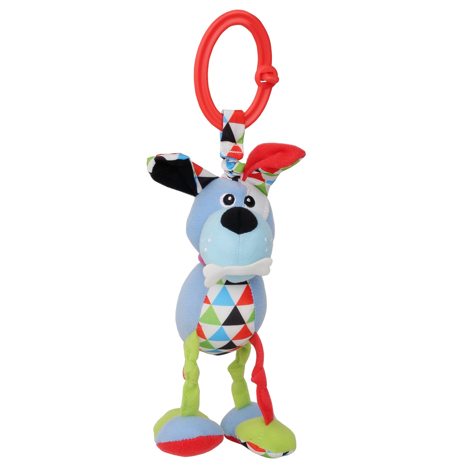 Baby Moo Puppy Blue Hanging Toy With Vibrations