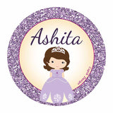 Personalised Sophia Waterproof Stickers (Round)
