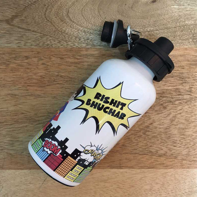 Personalised Water Bottle - SuperHero