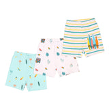 Kicks & Crawl - Beach Baby Shorts - 3 Pack (NB, 0-24 Months)