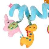 Baby Moo Elephant Blue Pram And Crib Spiral Toy