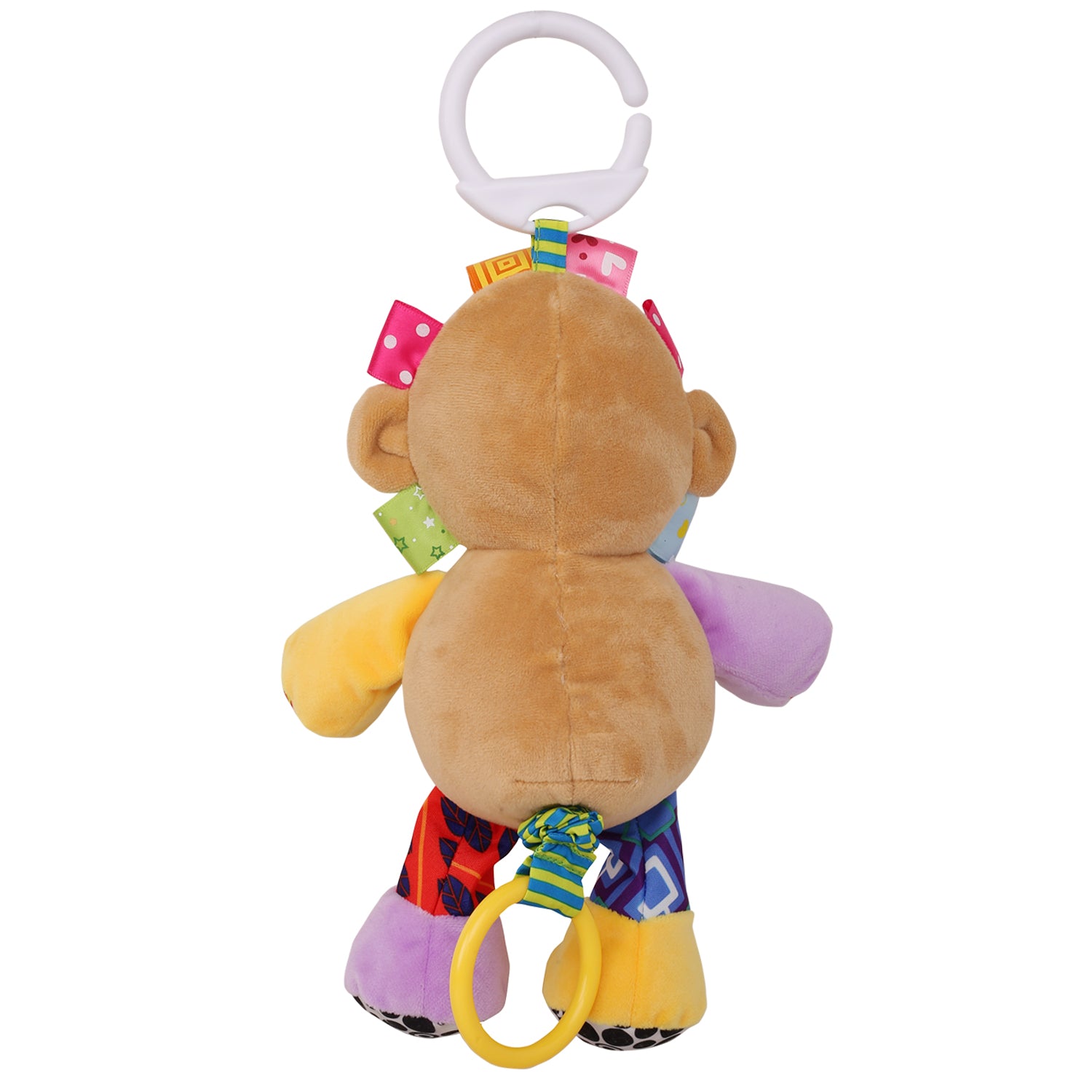 Baby Moo Polka Dotted Monkey Multicolour Hanging Pulling Toy