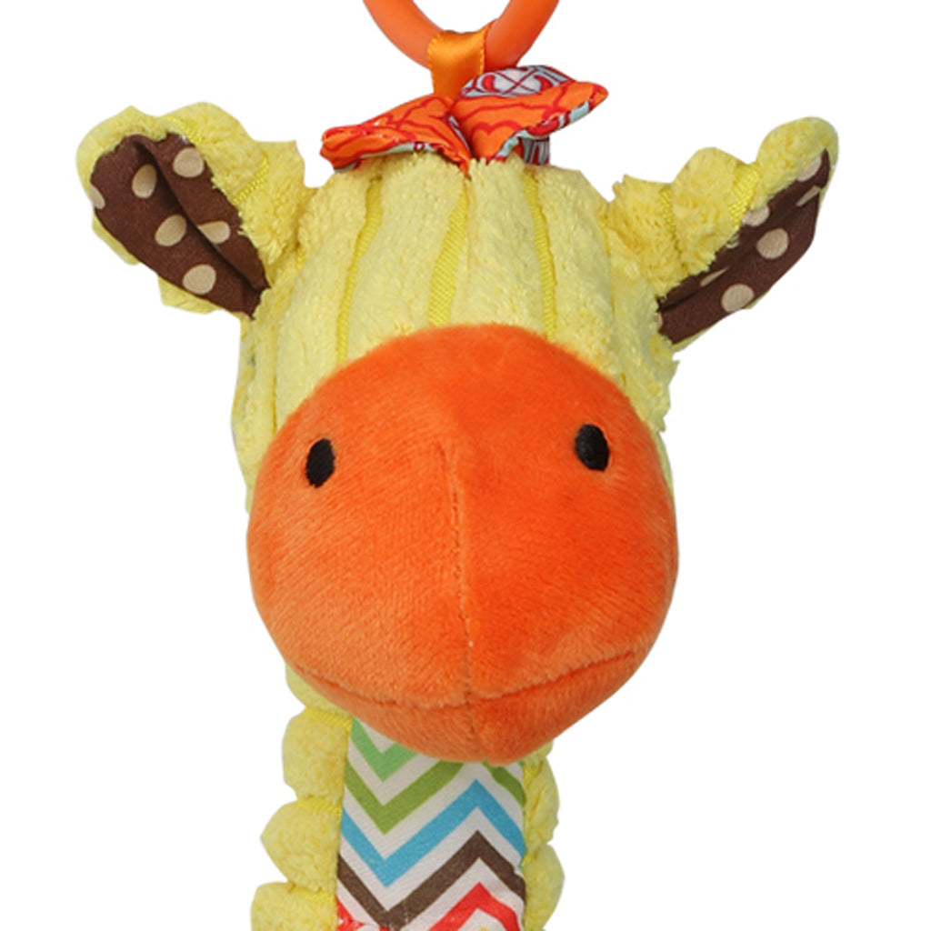 Baby Moo Giraffe Yellow Pulling Toy With Teether