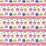 Personalised Wrapping Paper 14 x 22" - Owls, Set of 50