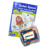 Orchard Toys Colouring Book & Personalised Crayon Set - Space