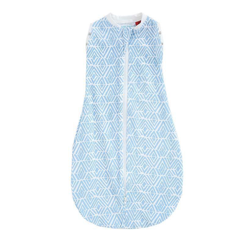 Abstract Blue Zip Swaddle