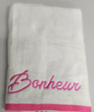 Bonheur  Bath Towels- Pastel Butterfly
