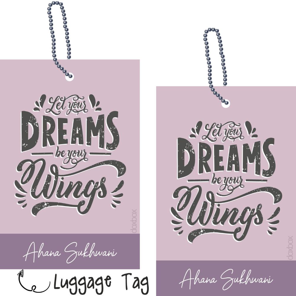 Luggage Tag - Wings To Dream