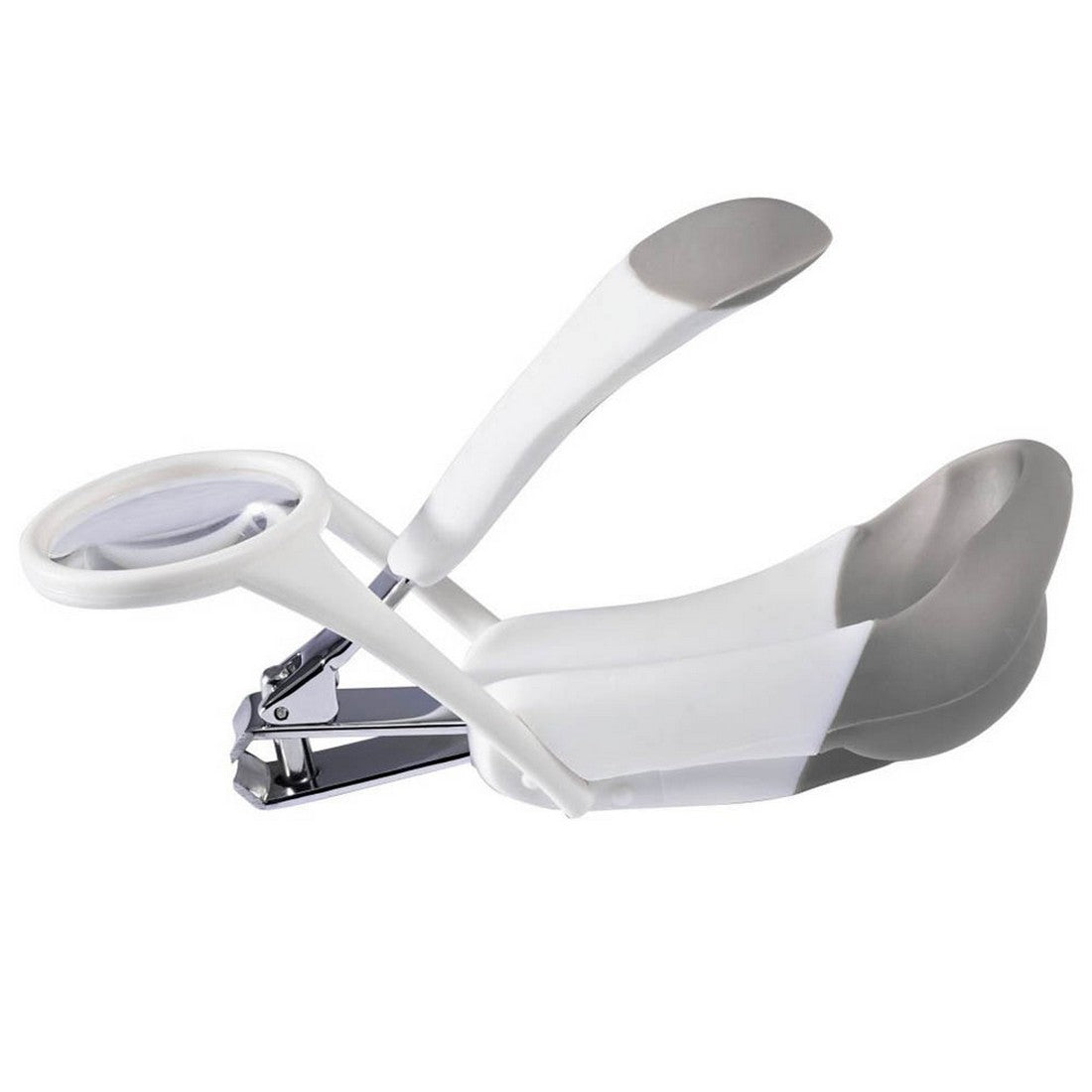 The First Years Nail Clipper W/ Magnifier Health Care White & Grey Birth+ to 12M