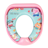 Baby Moo Animals Blue And Pink Potty Seat With Handle And Back Support