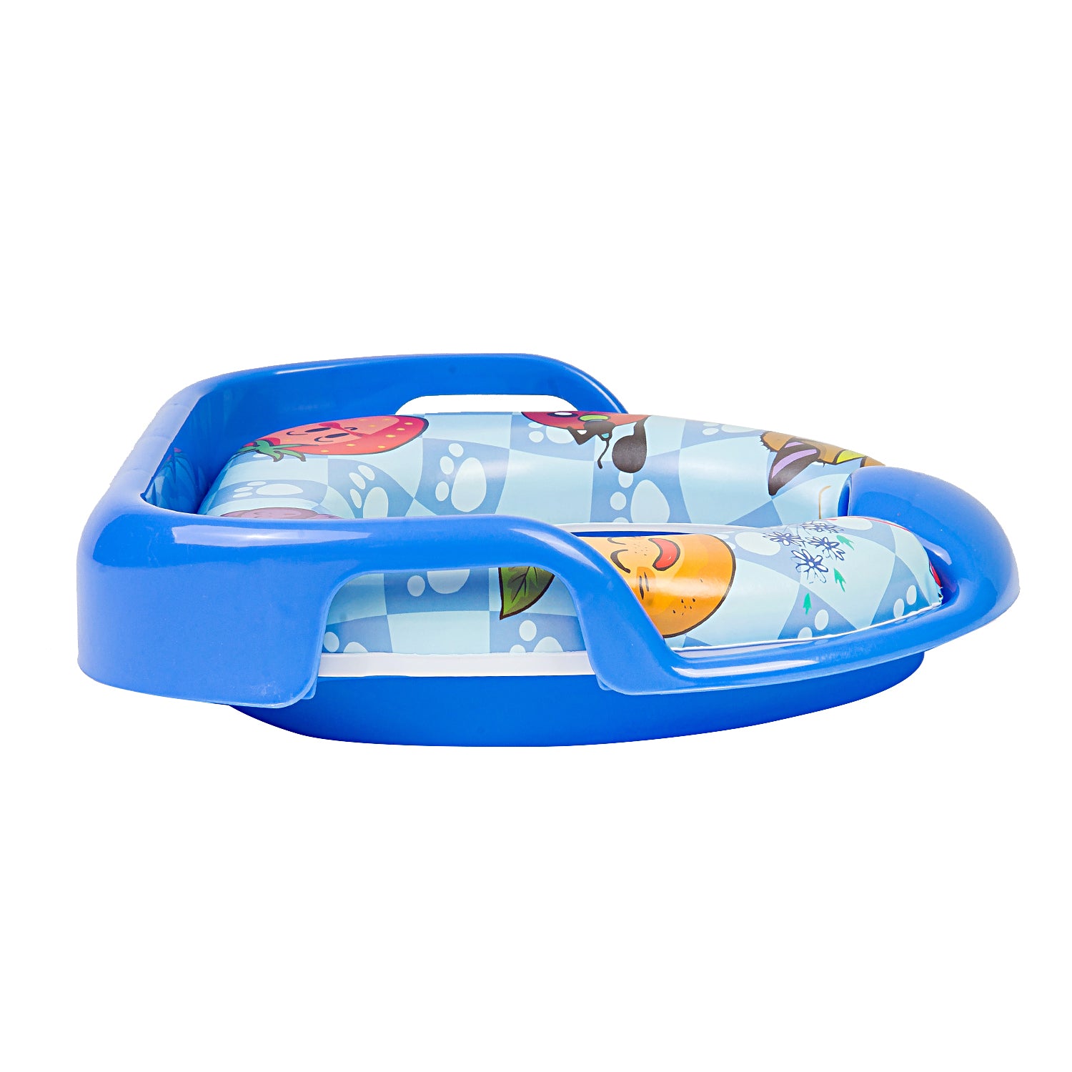 Baby Moo Fruits Blue Potty Seat With Handle And Back Support