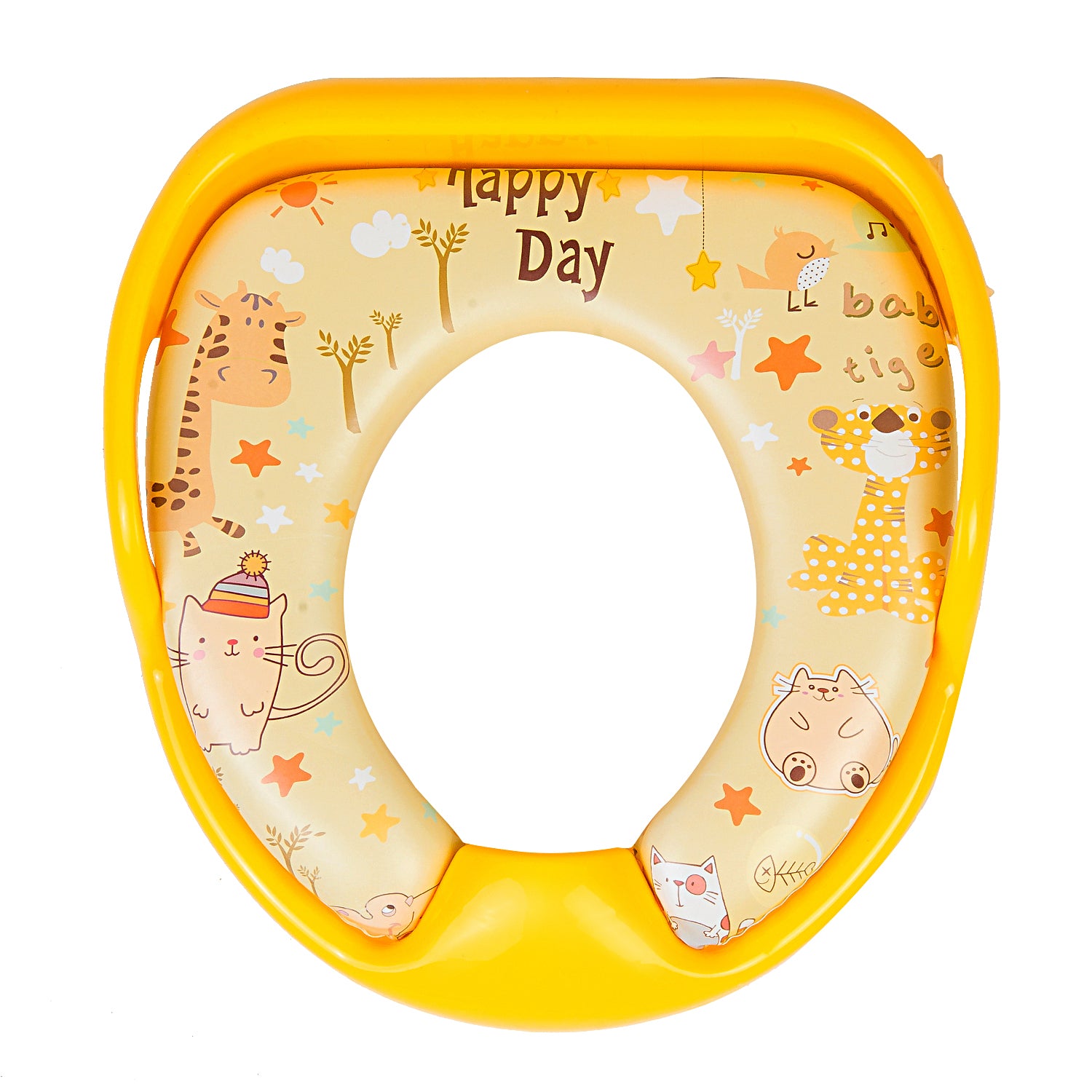 Baby Moo Animals Beige Potty Seat With Handle And Back Support