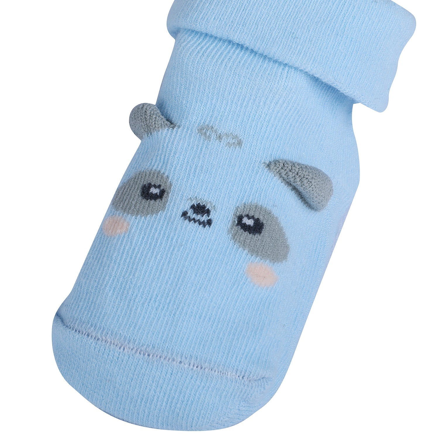 Baby Moo Little Puppy Anti-Skid 2 Pack Socks - Blue